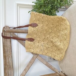 Gap Kids Straw Tote Bag/Shopper Tote Shoulder Bag